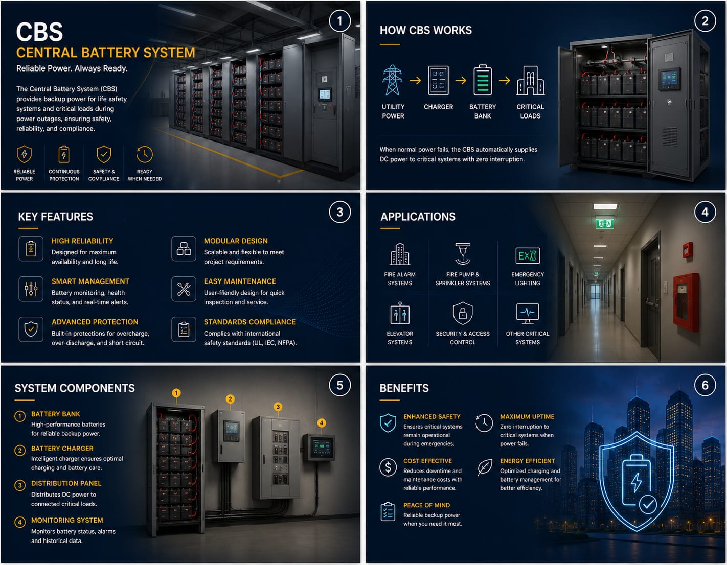 Central Battery & Emergency  Monitoring (CBS)